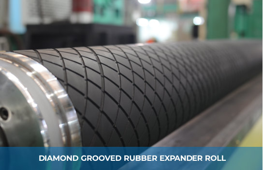 DIAMOND GROOVED RUBBER EXPANDER ROLL